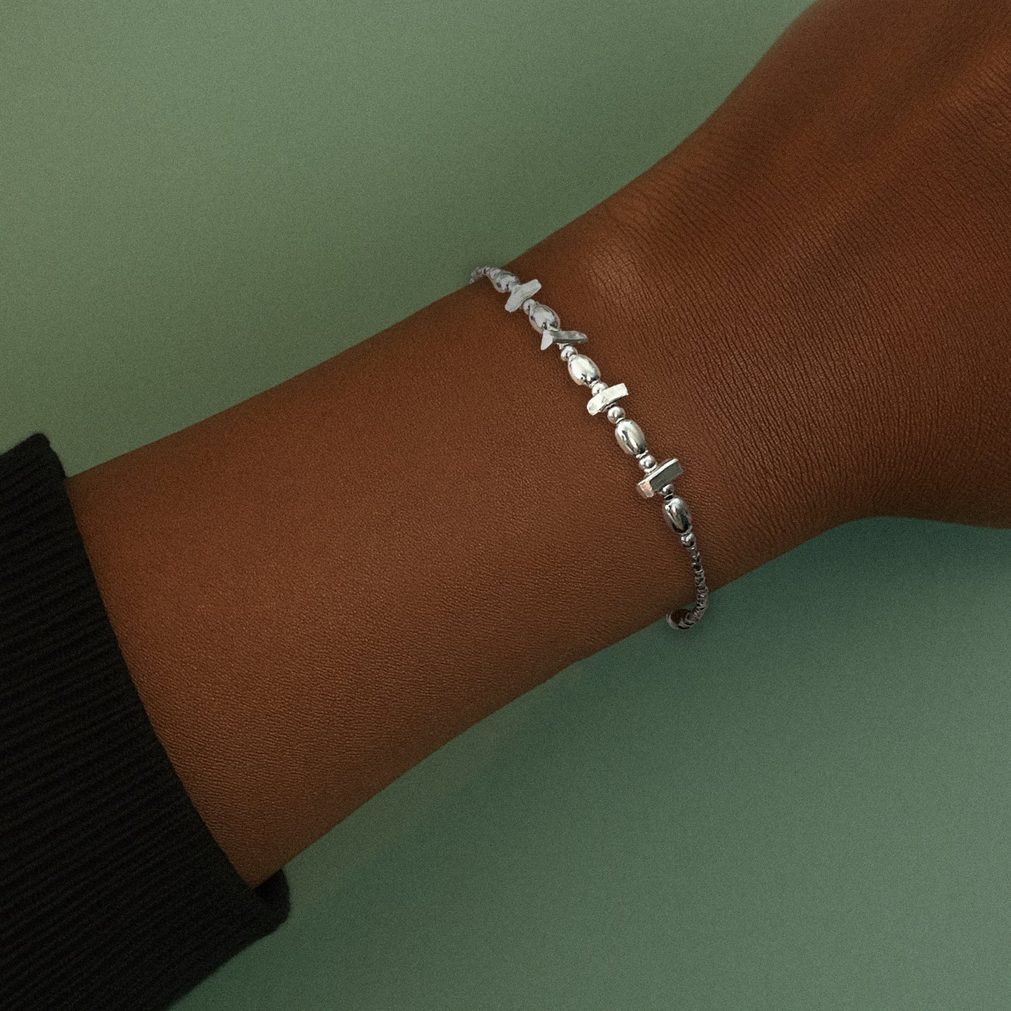 Sculpted Ball Chain Bracelet
