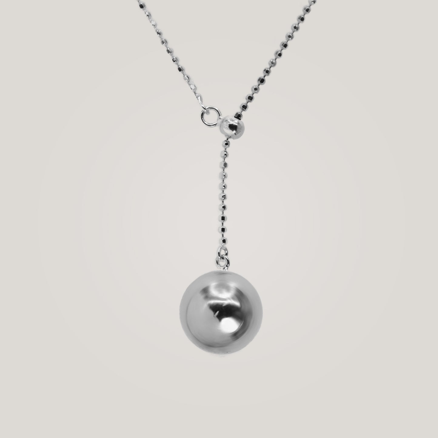 Adjustable Ball Pendant Necklace