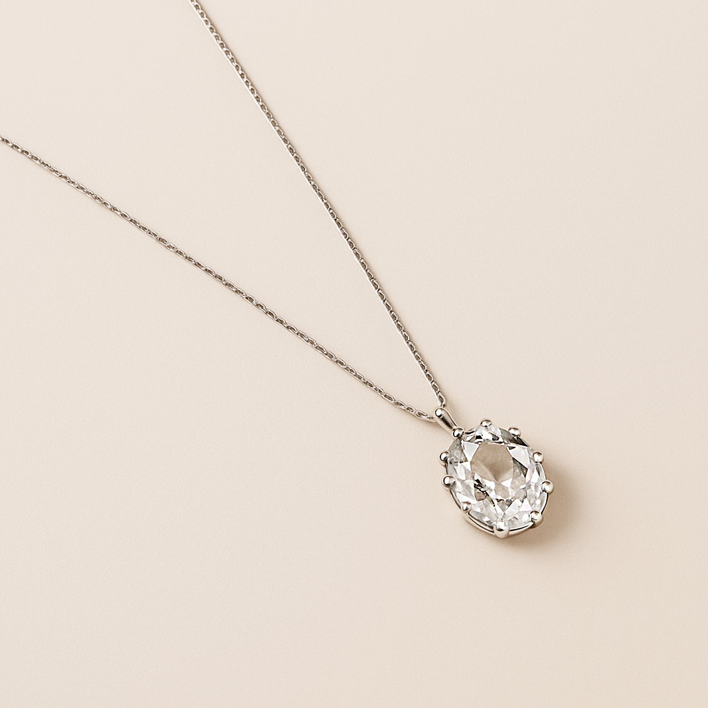 Ice Glitter Crystal Necklace