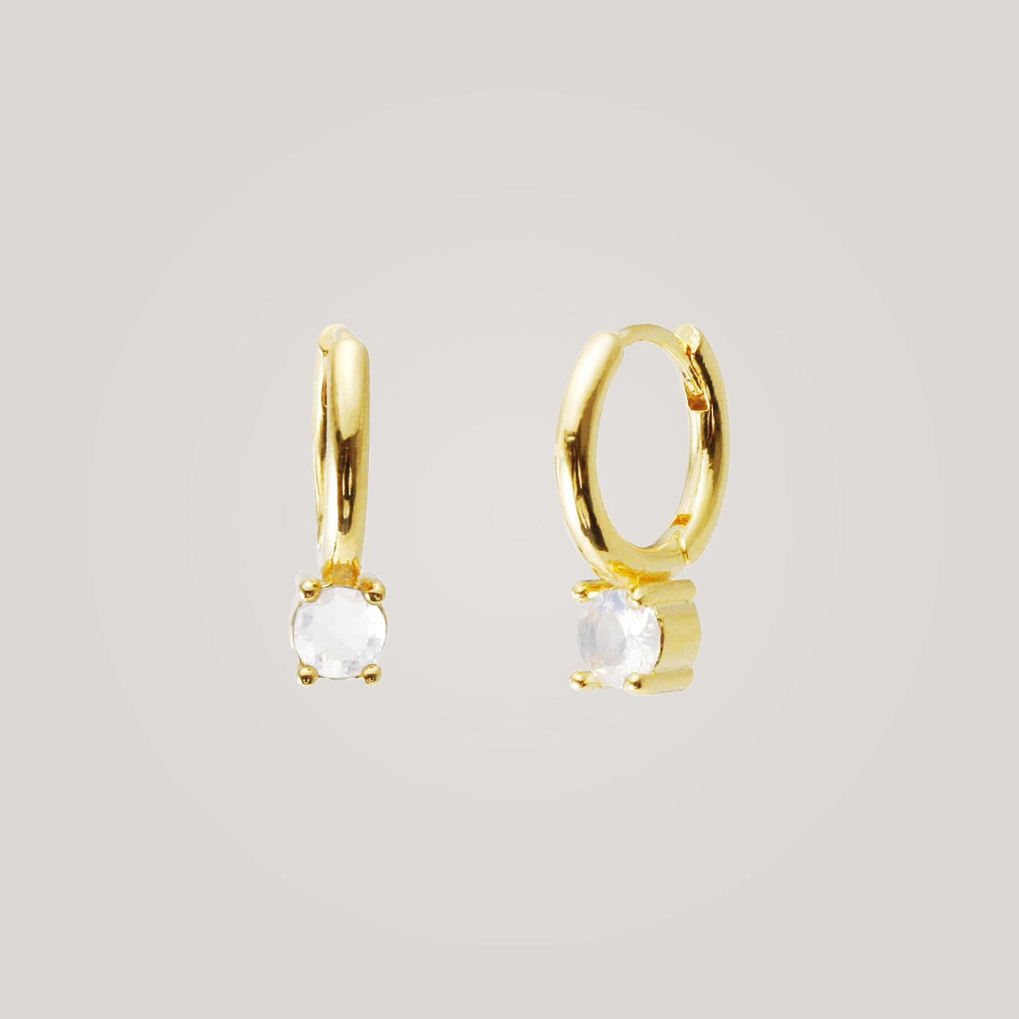 Luminous Opal Hoops