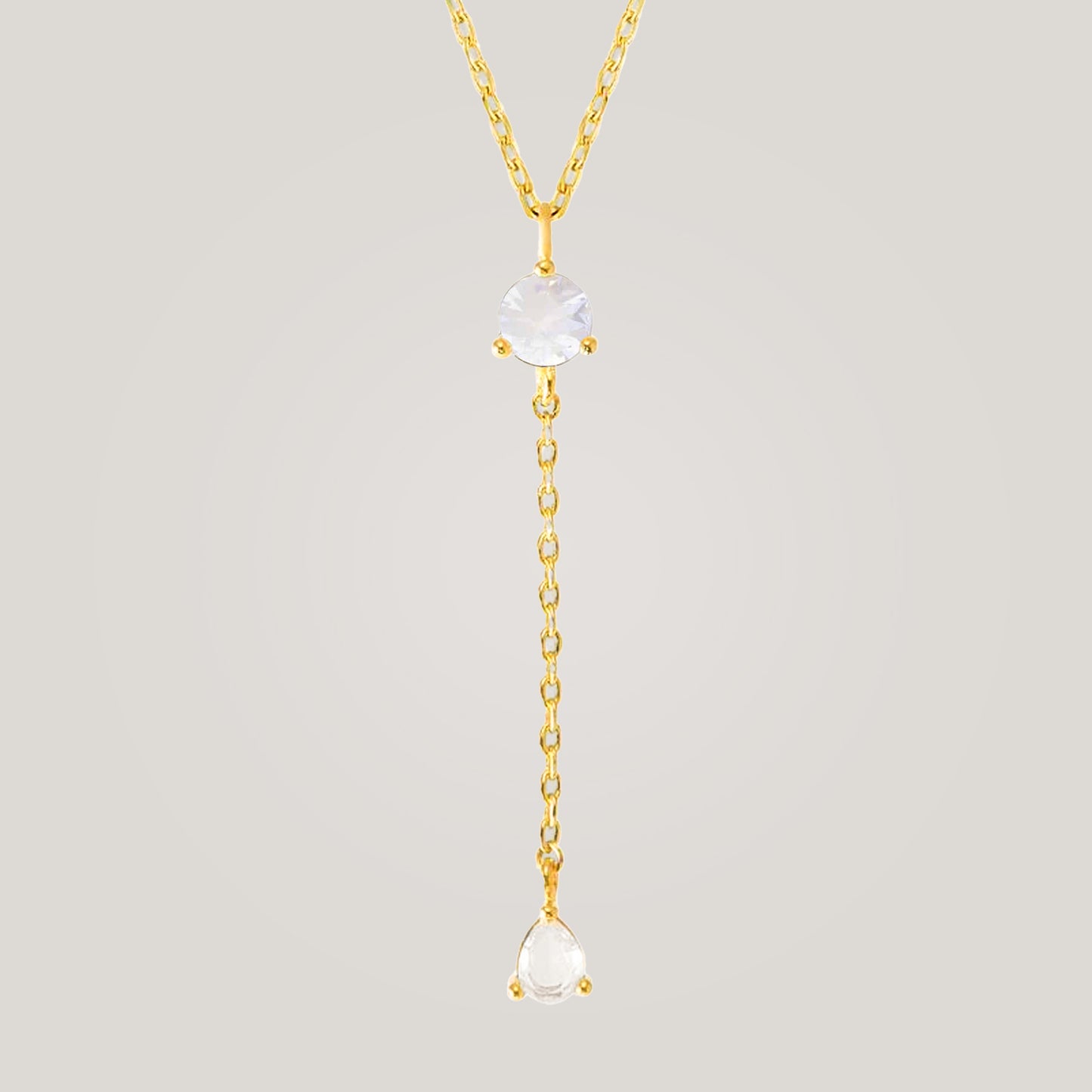 Luminous Opal Drop Necklace