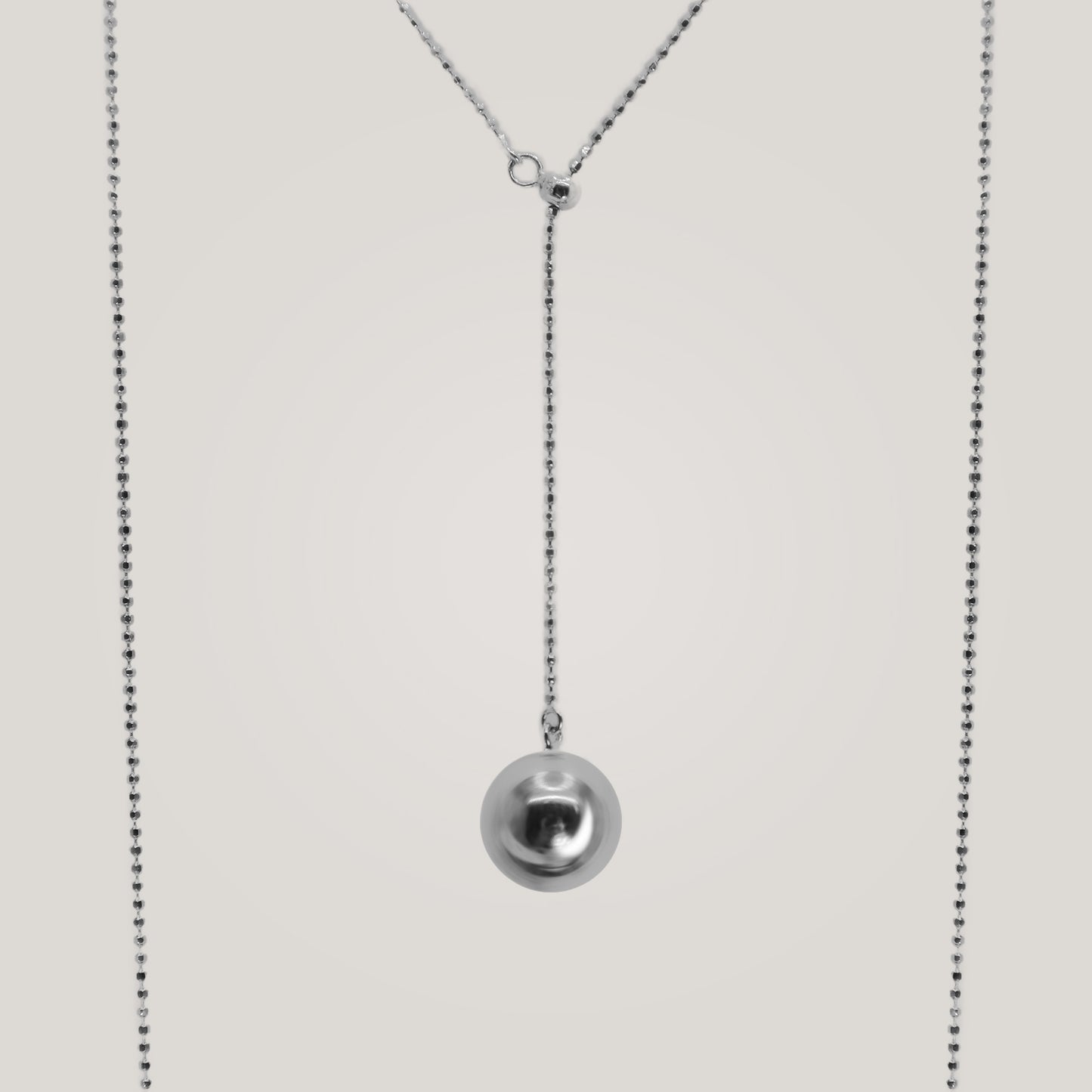 Adjustable Ball Pendant Necklace