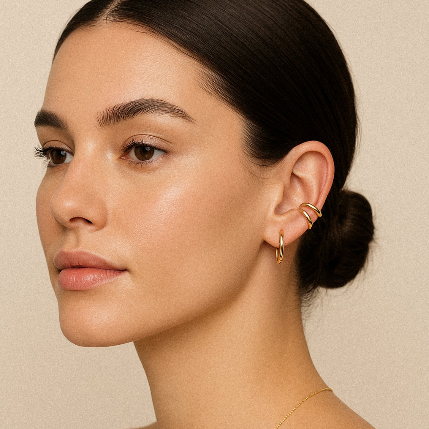 Bold Round Ring Ear Cuff