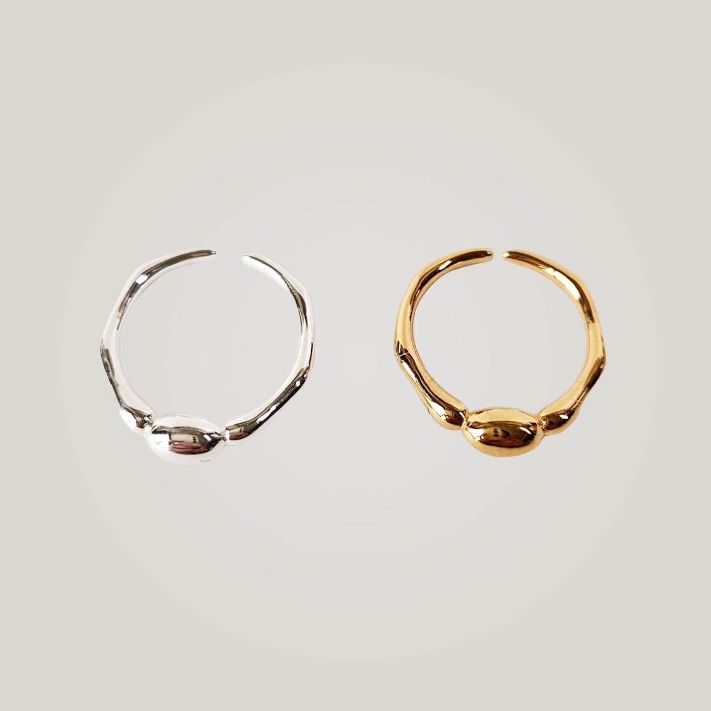 Pebble Open Ring