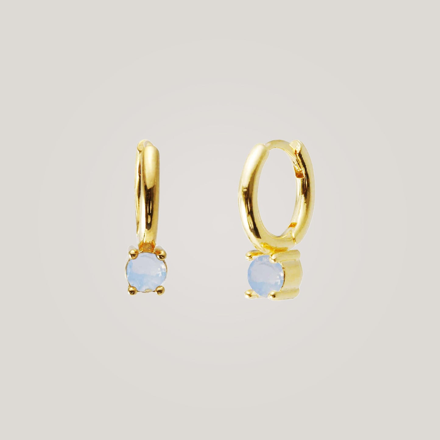 Luminous Opal Hoops