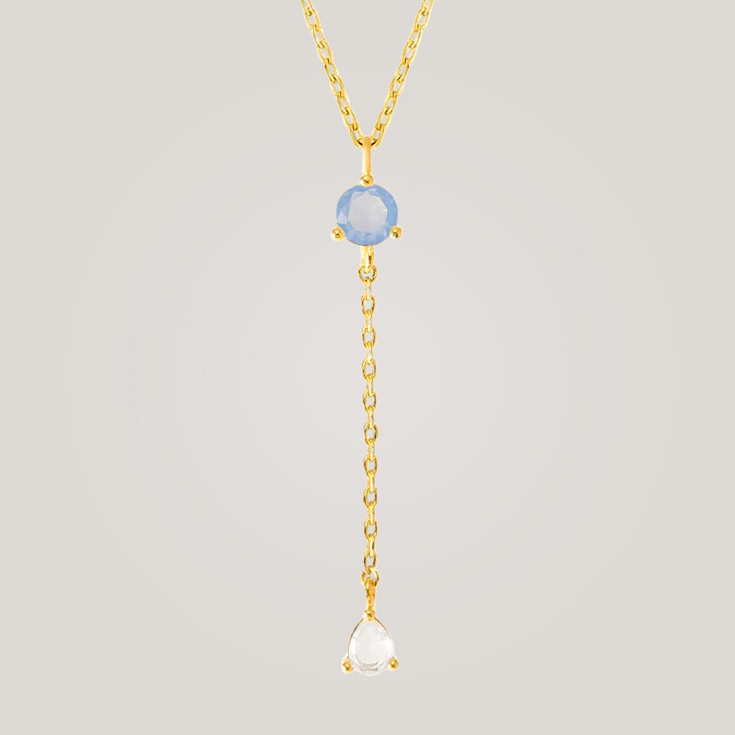 Luminous Opal Drop Necklace