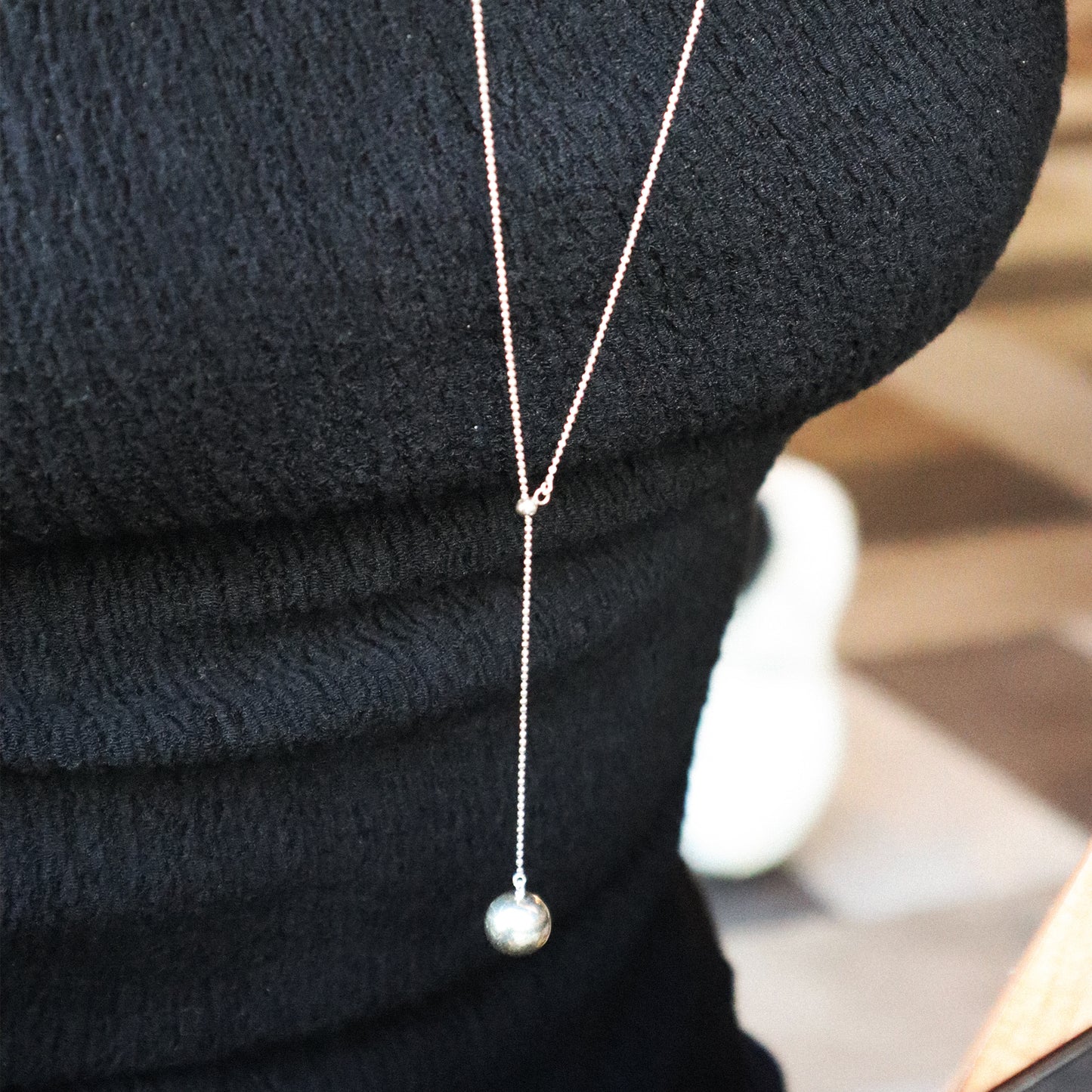 Adjustable Ball Pendant Necklace