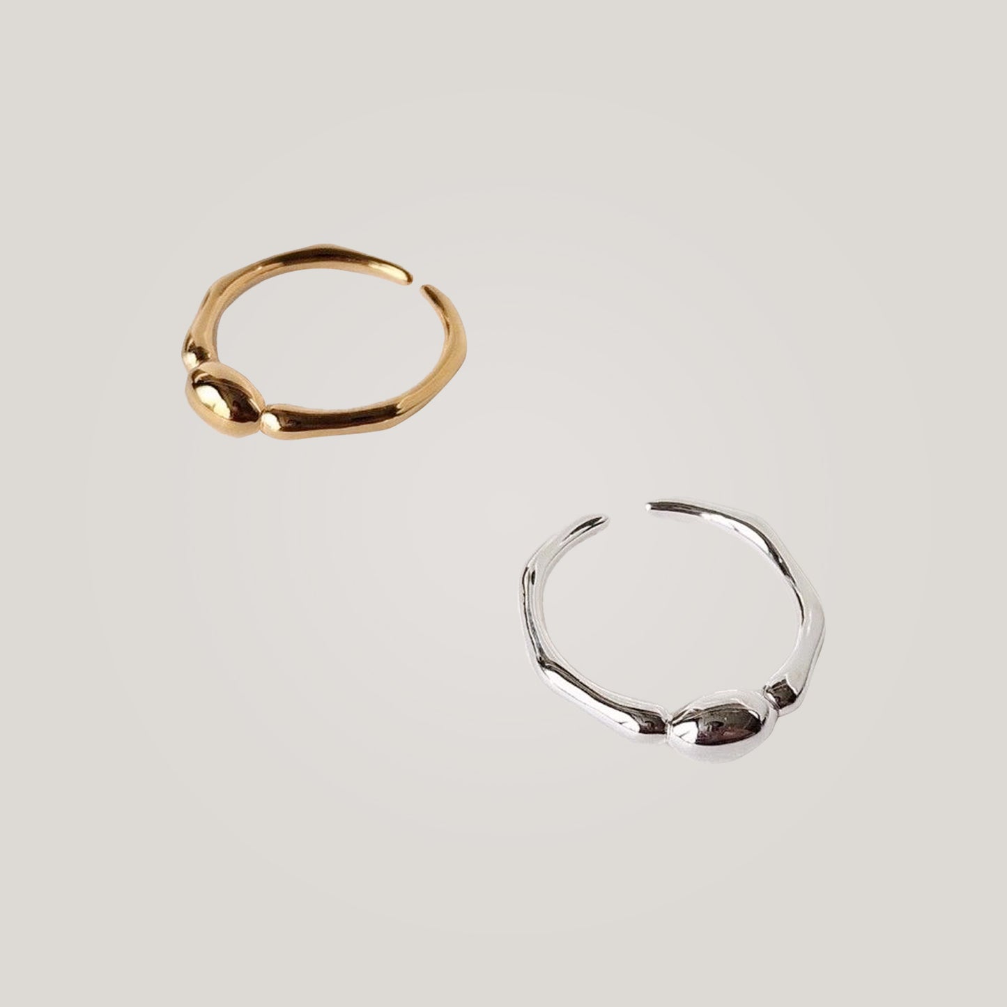 Pebble Open Ring