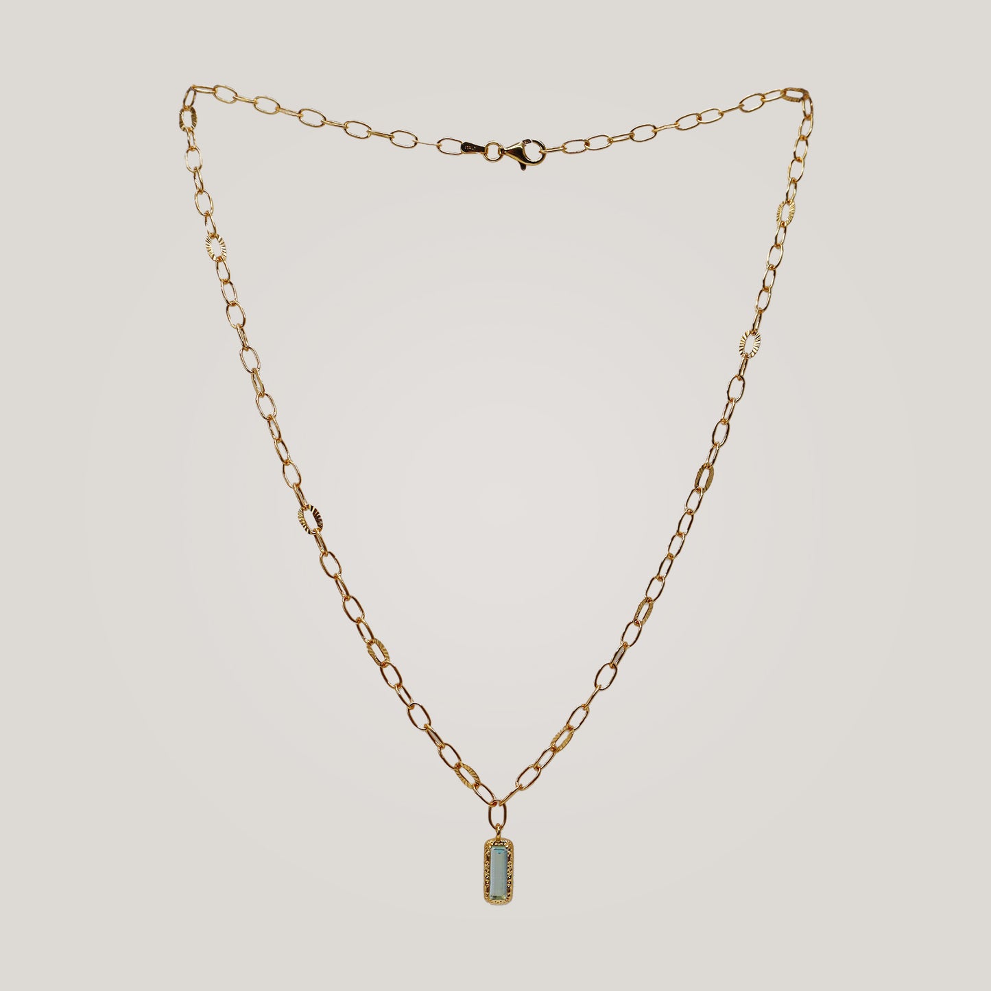 Square pendant Necklace