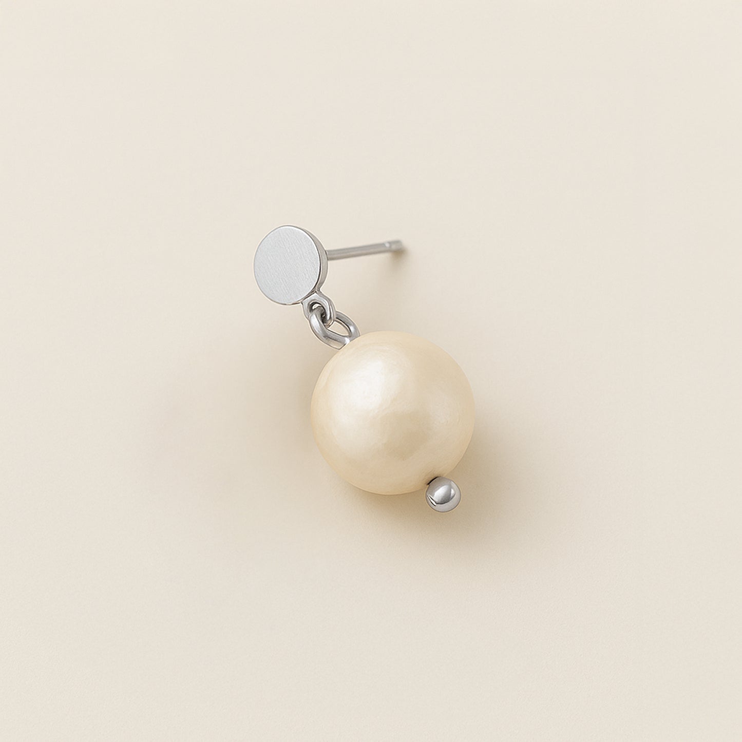 Organic Pearl Drop studs Earrings