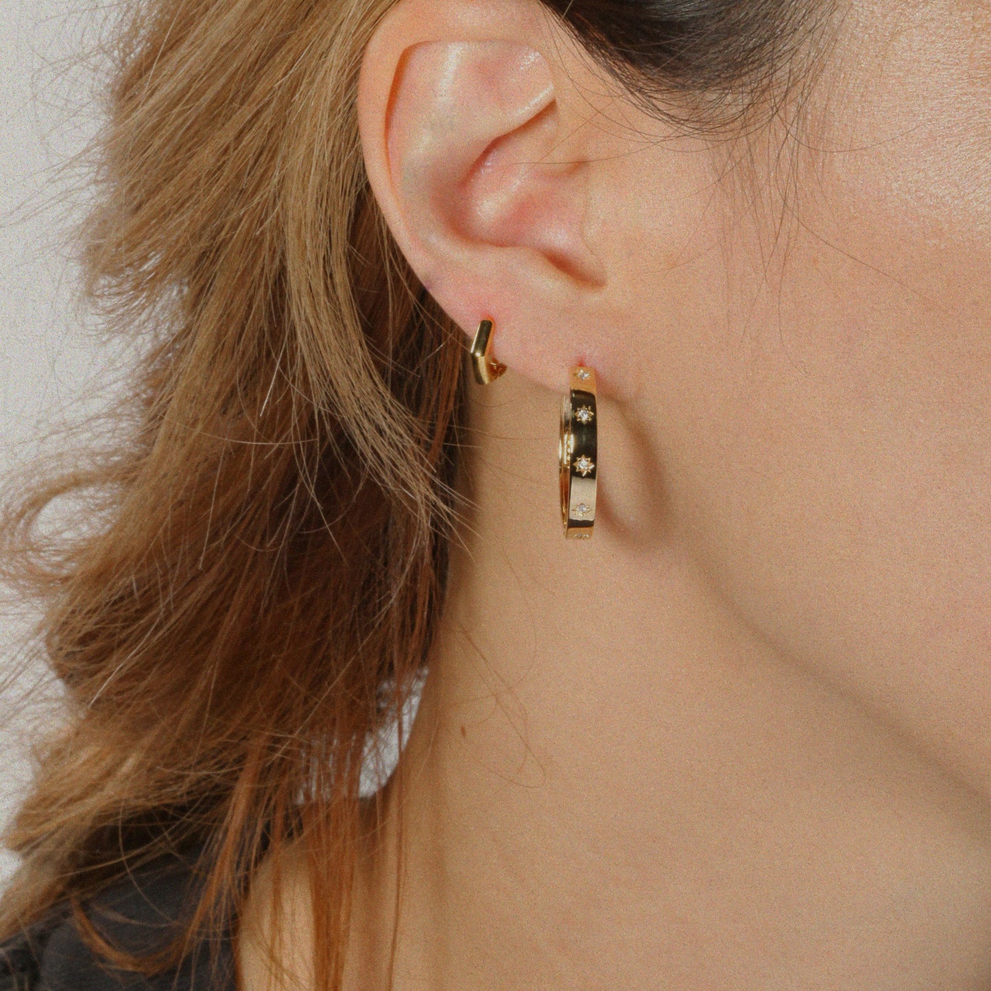 Gold Large Hoops