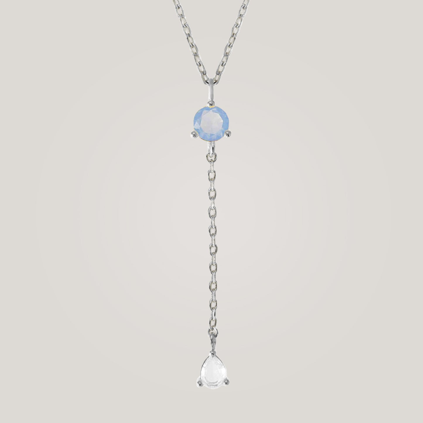 Luminous Opal Drop Necklace