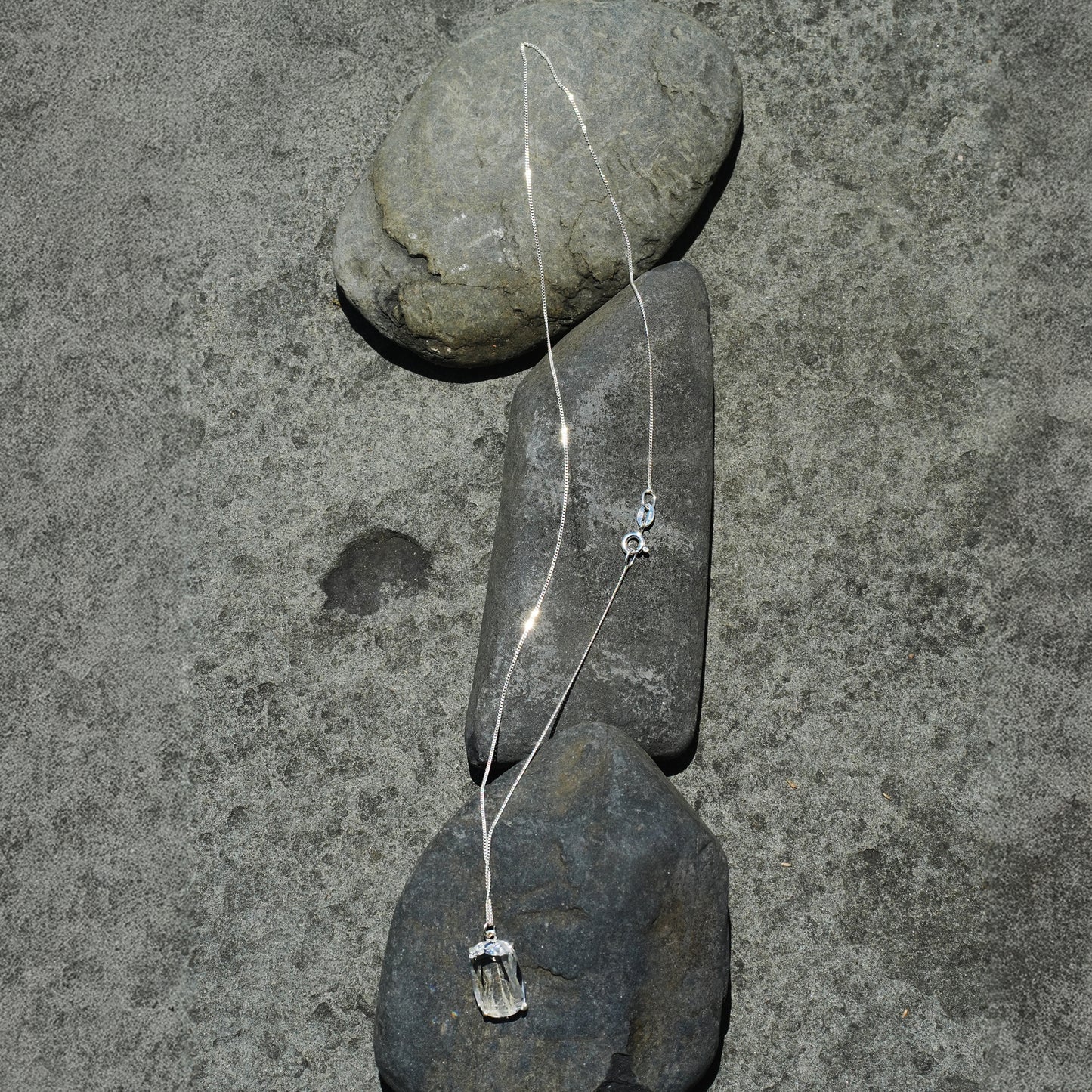Large Square Crystal Necklace