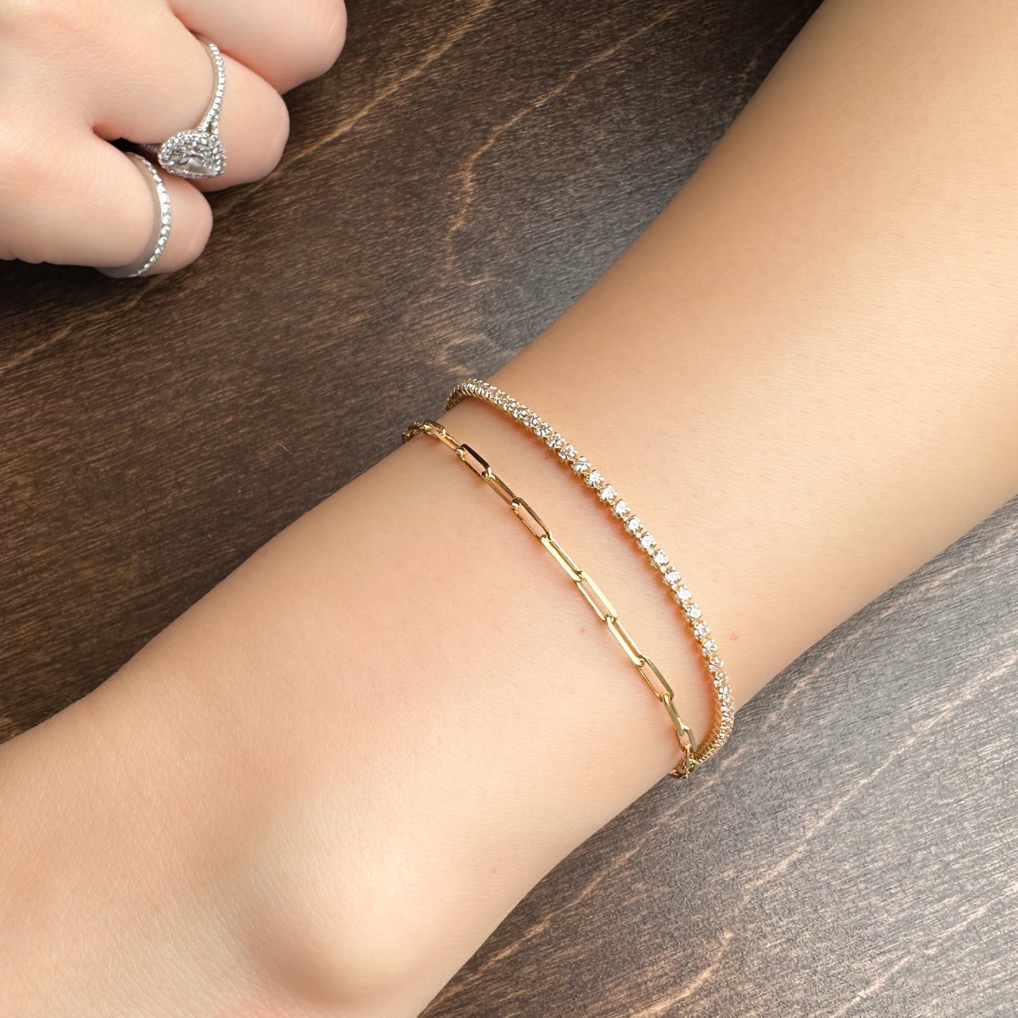 Gold Double Wrap Bracelet