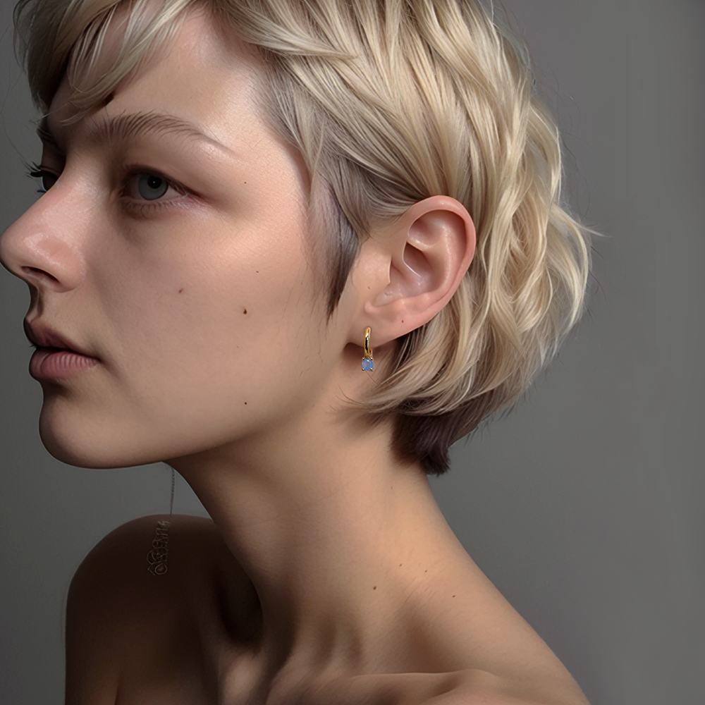 Luminous Opal Hoops