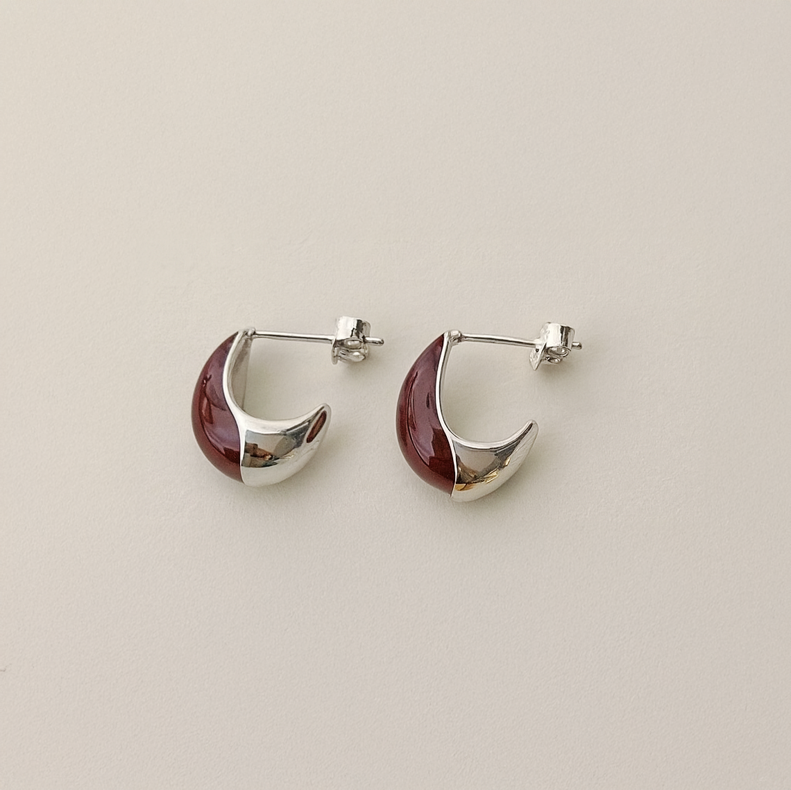 Deep Burgundy Teardrops