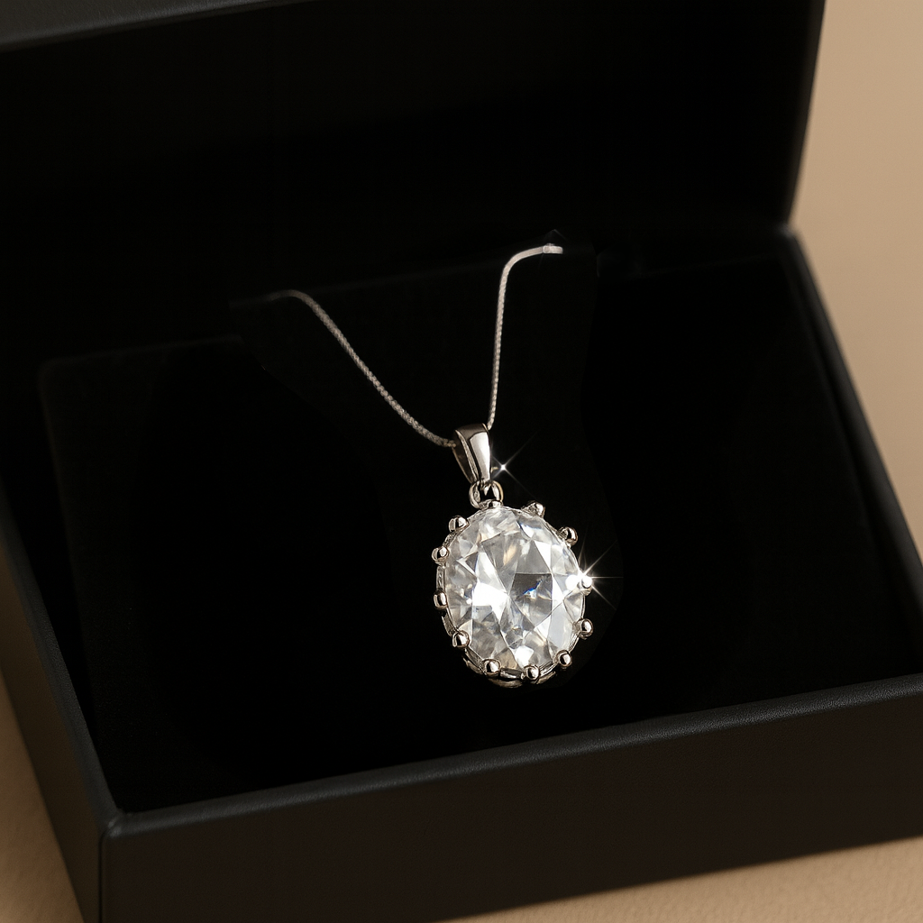 Ice Glitter Crystal Necklace