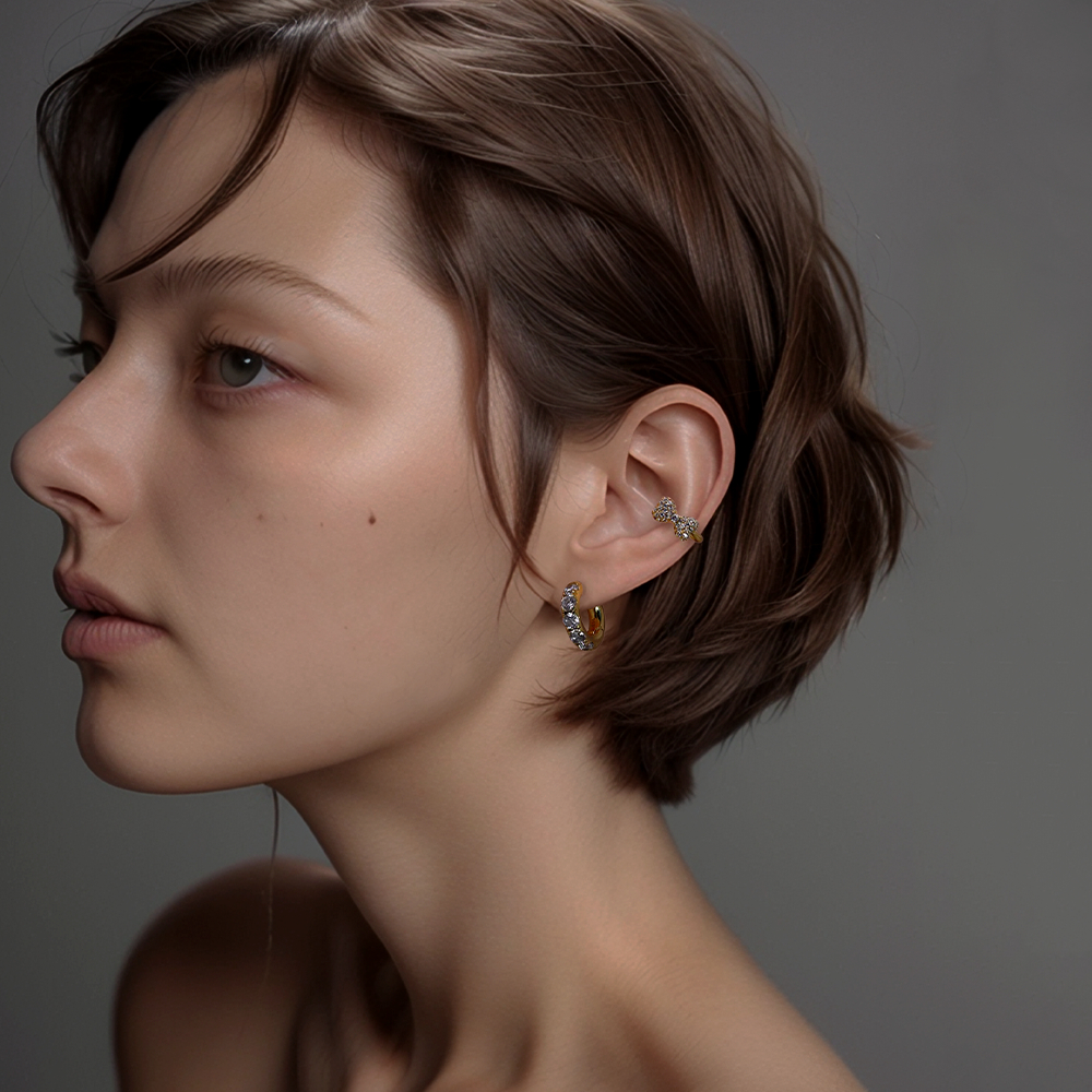 Ribbon Glow Ear Cuff