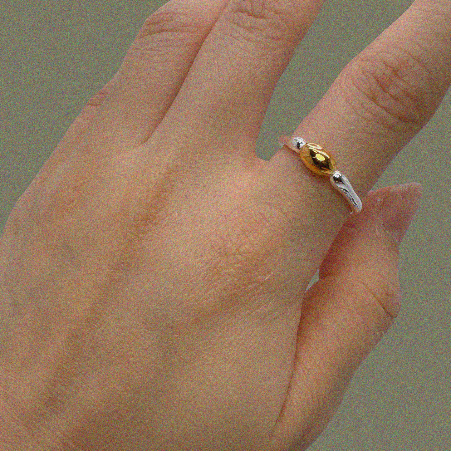 Pebble Open Ring