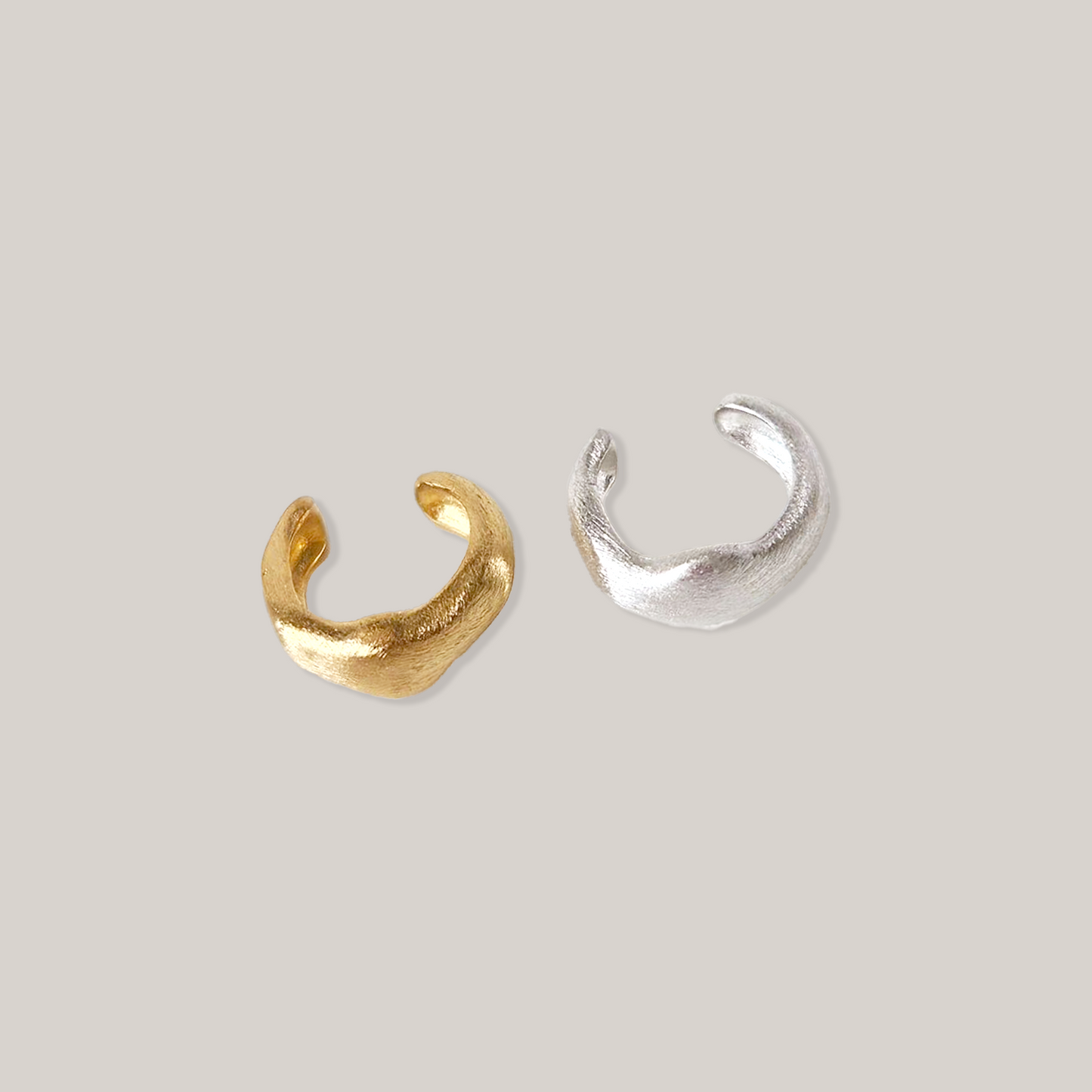 Matt Gold/Silver Ear Cuff