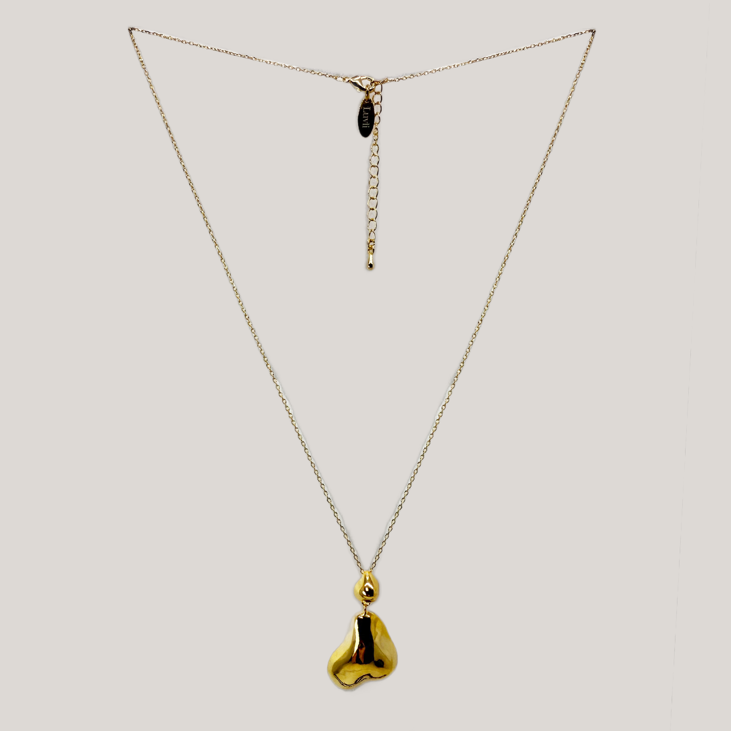 Large Pebble Pendant Neckalce