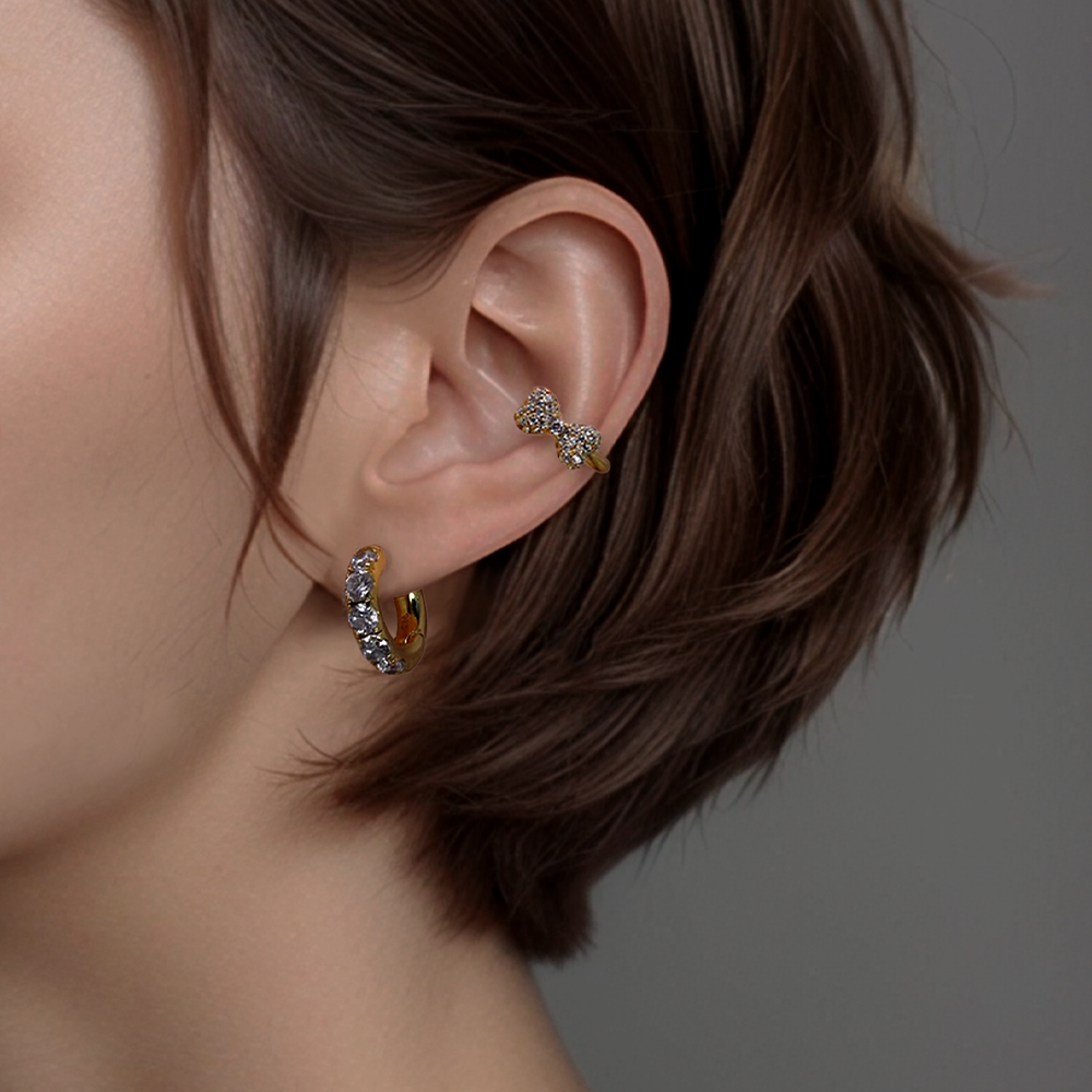 Ribbon Glow Ear Cuff