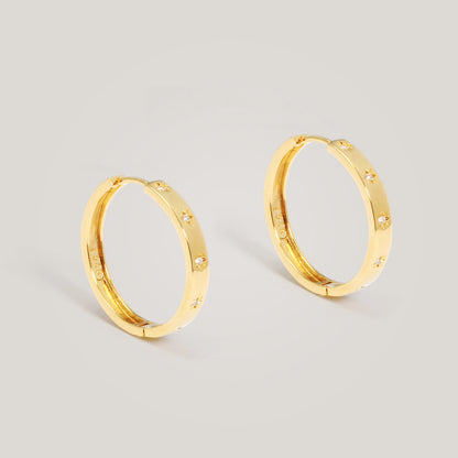 Gold Large Hoops