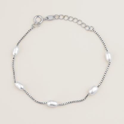 Mini Pearl Station Bracelet