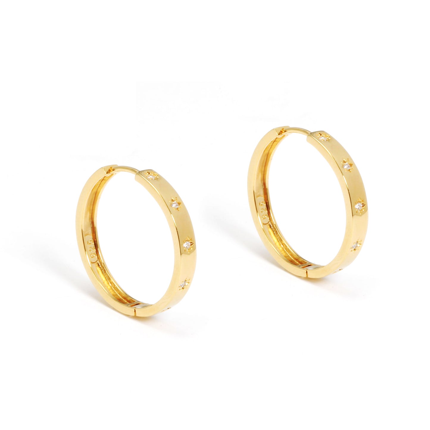 Gold Large Hoops