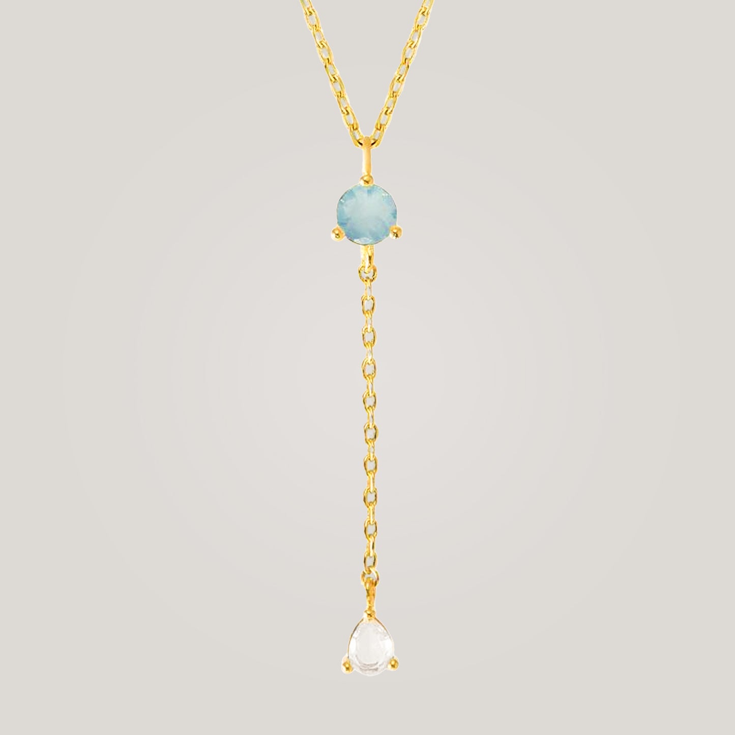 Luminous Opal Drop Necklace