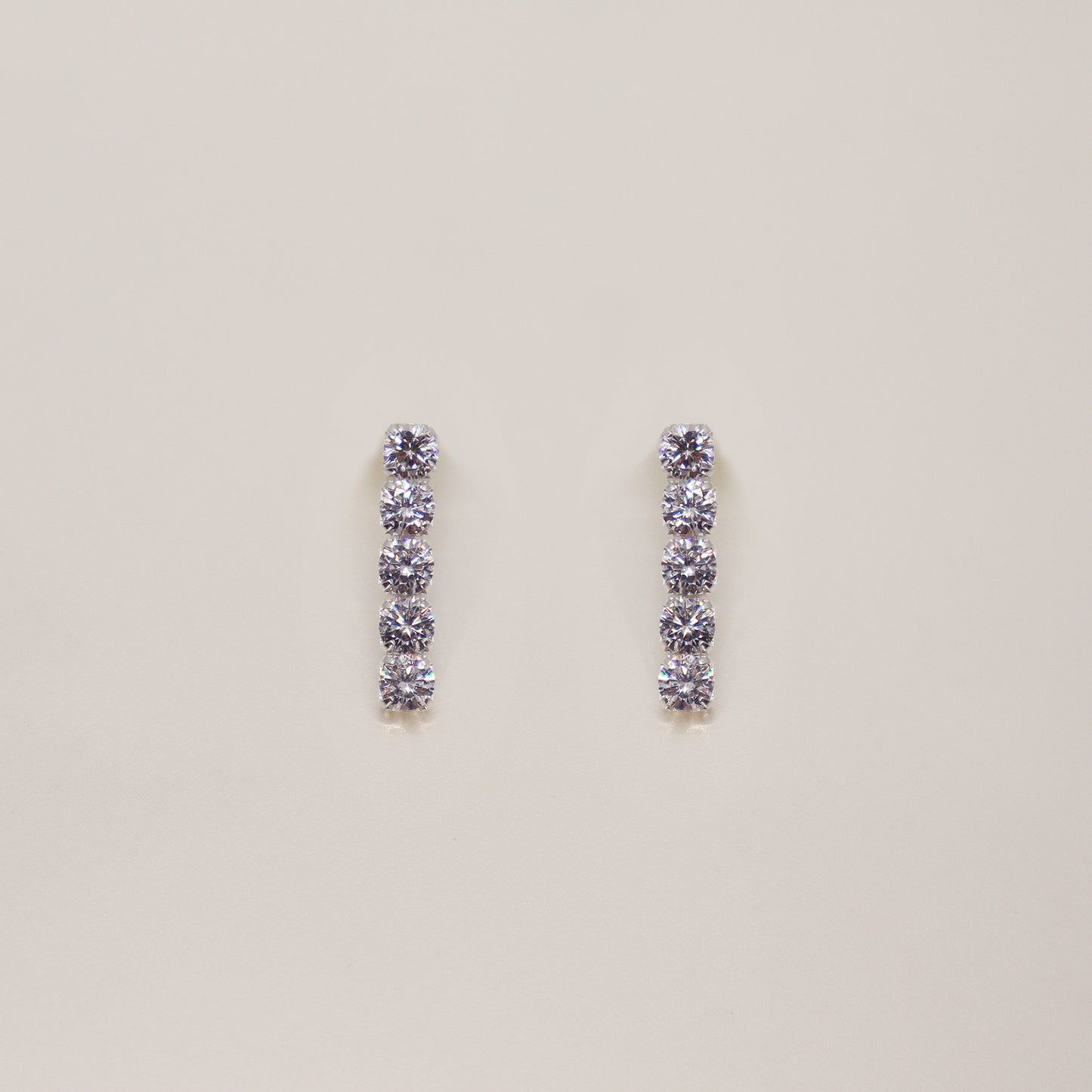 Tennis Crystal Earrings 4mm