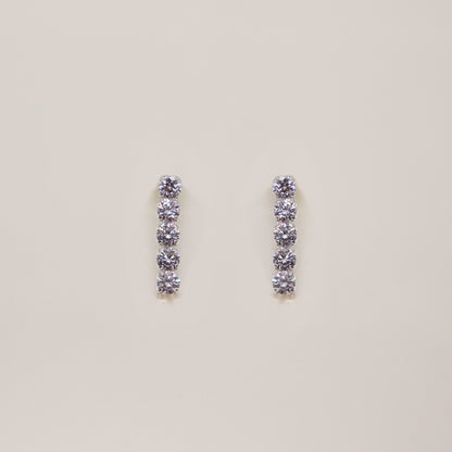 Tennis Crystal Earrings 4mm