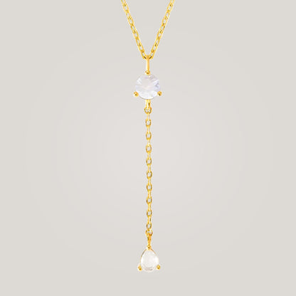 Luminous Opal Drop Necklace