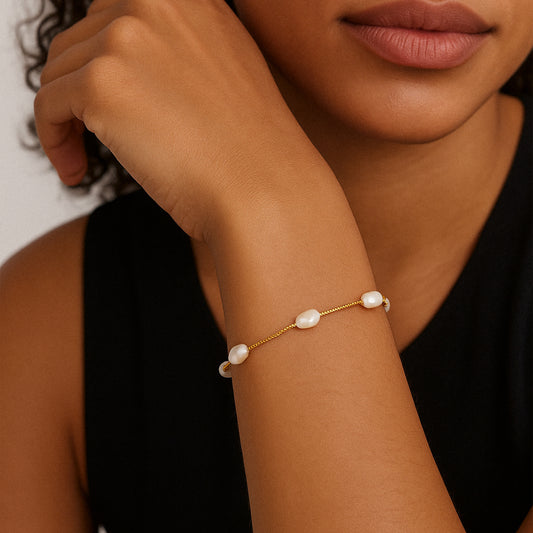 Mini Pearl Station Bracelet