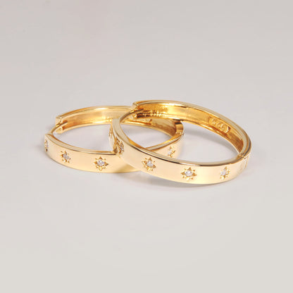 Gold Large Hoops