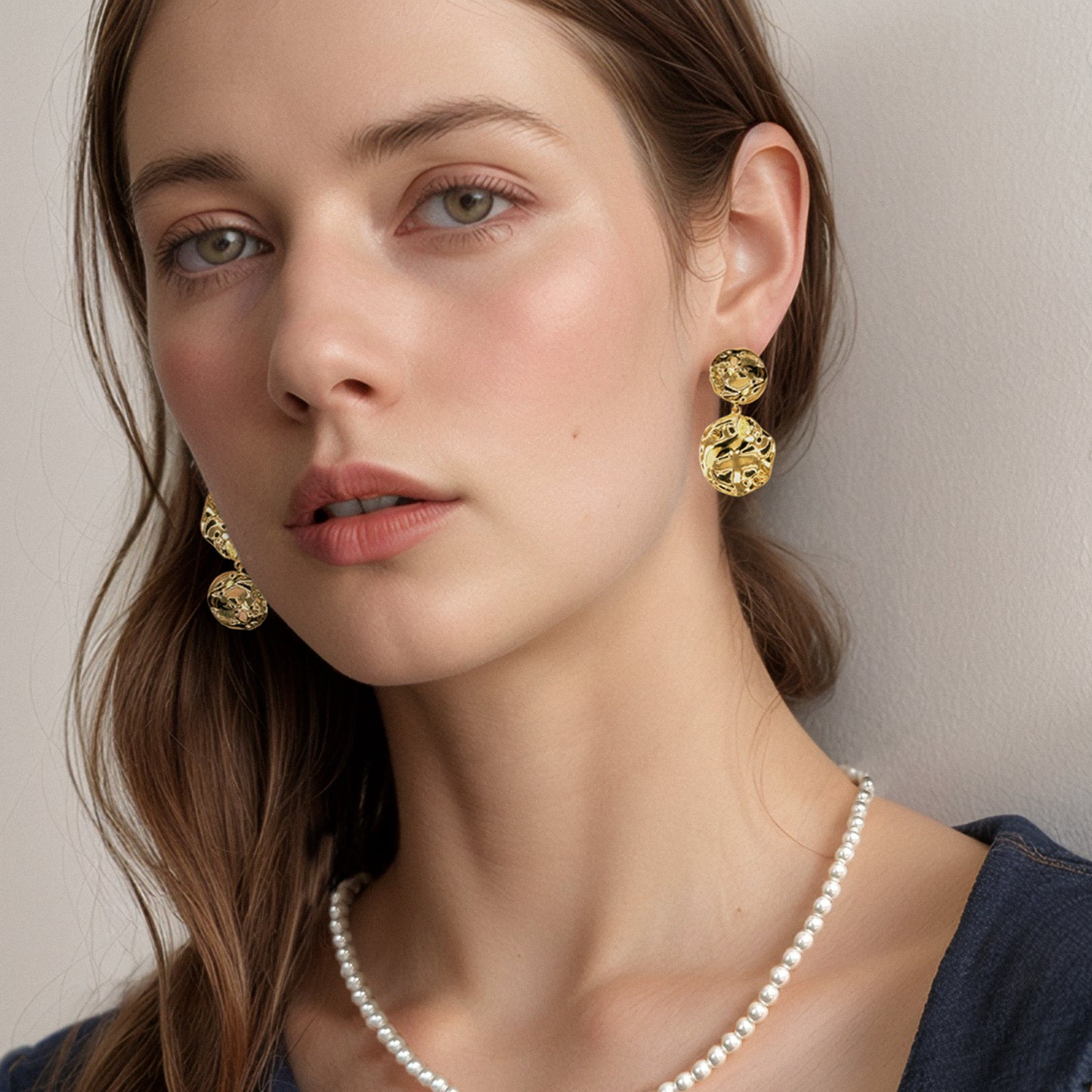 Big drop earrings