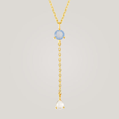 Luminous Opal Drop Necklace