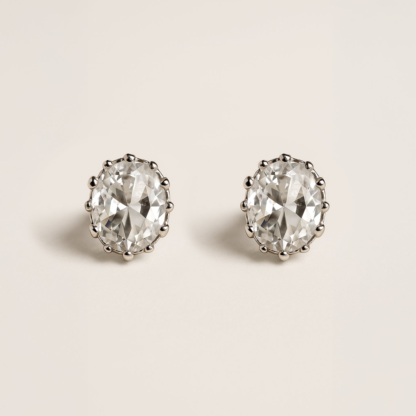 Ice Glitter Crystal Studs