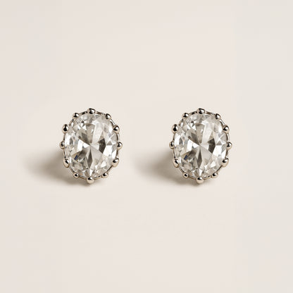 Ice Glitter Crystal Studs