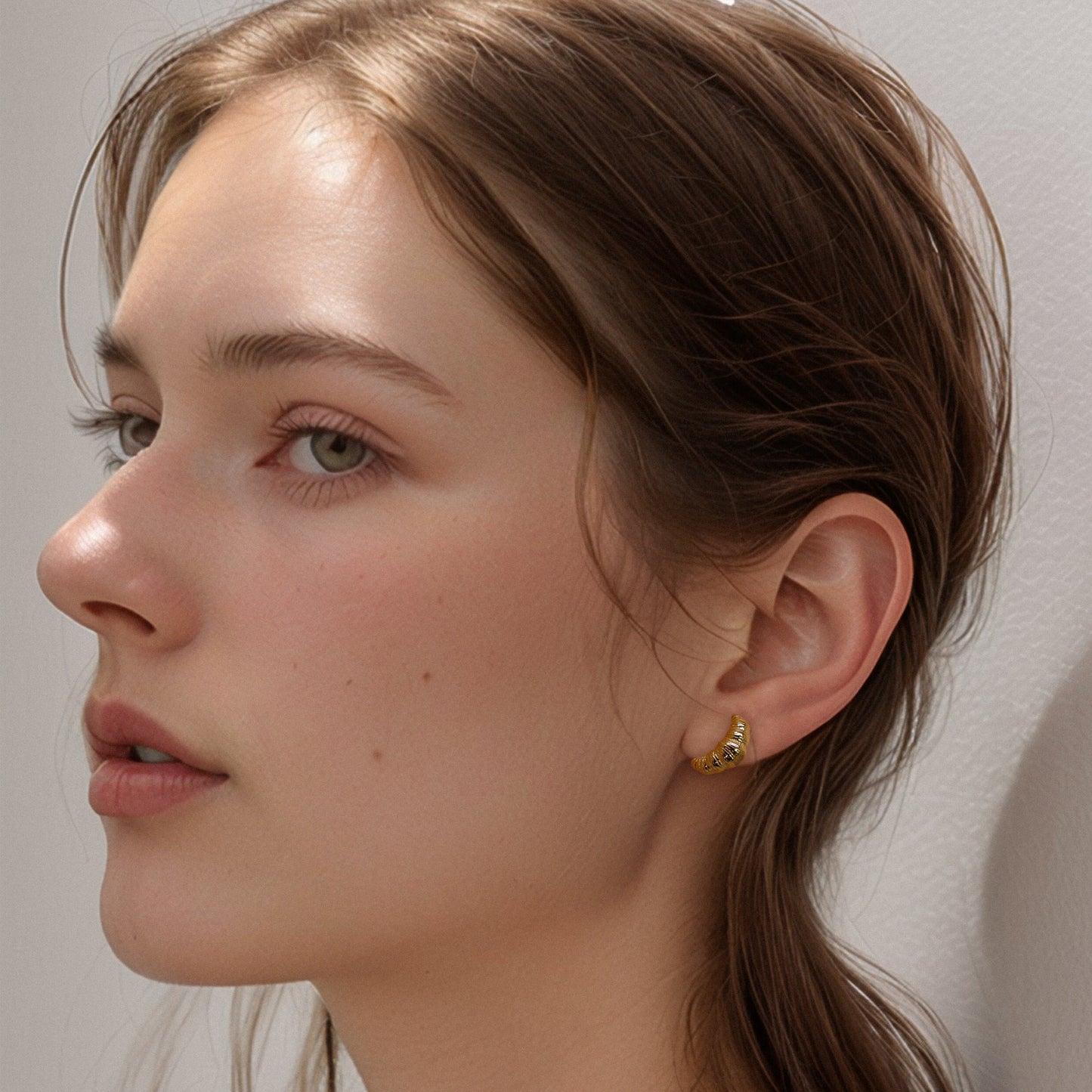 Croissant Stud Earrings