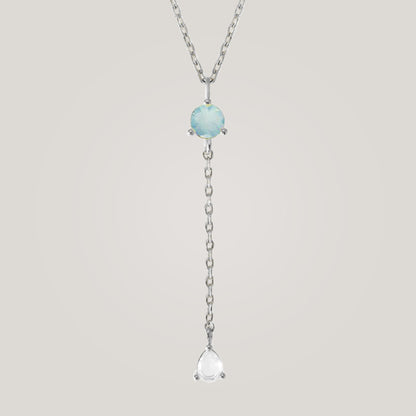 Luminous Opal Drop Necklace