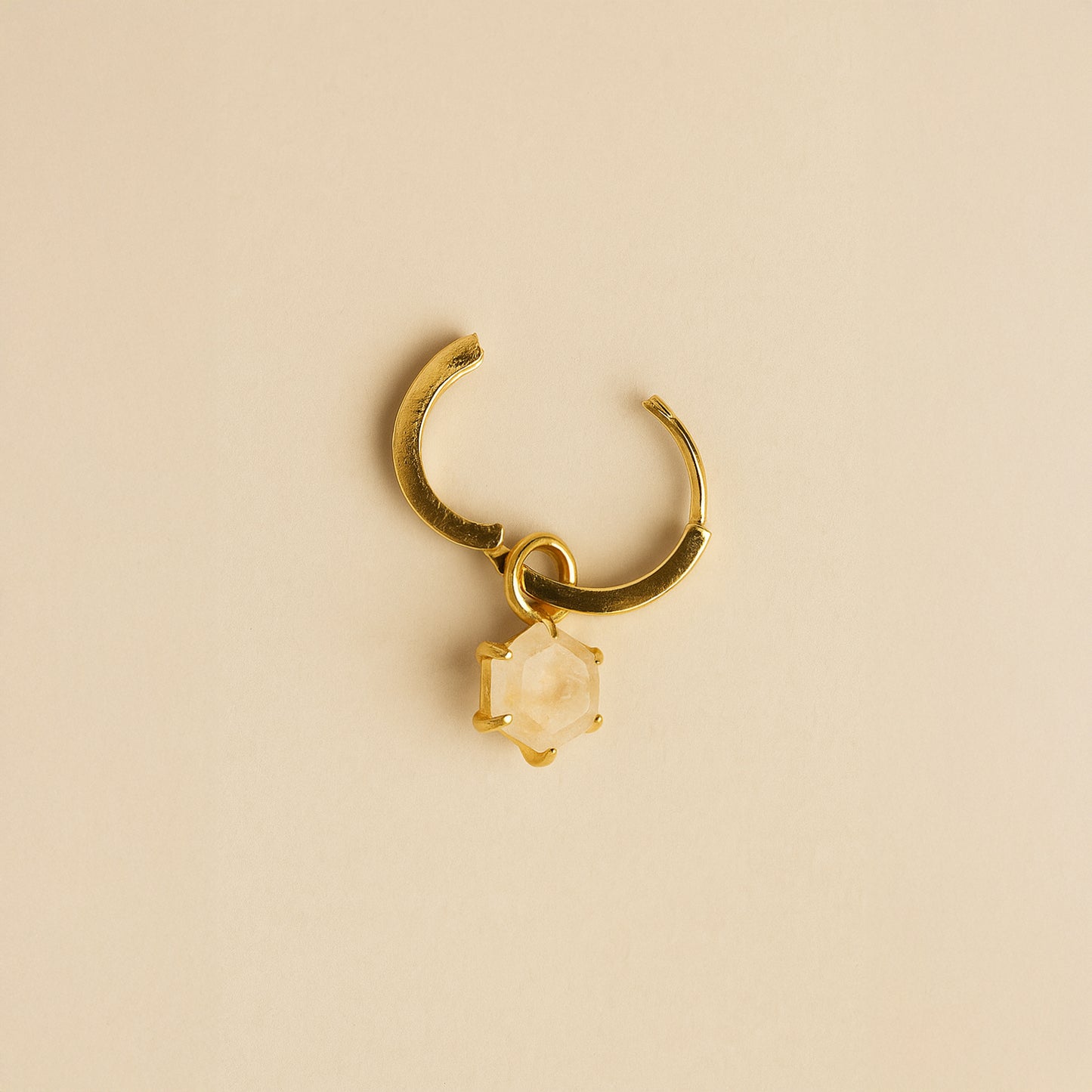 Hexa Crystal Hoops
