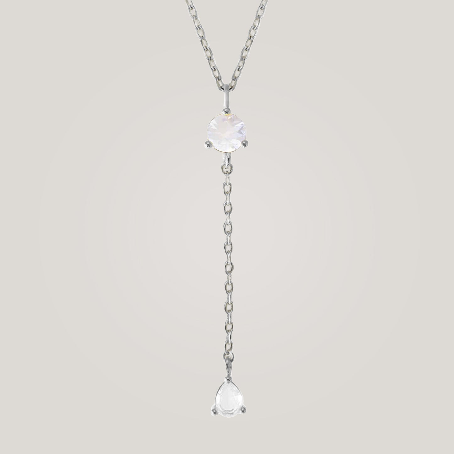 Luminous Opal Drop Necklace