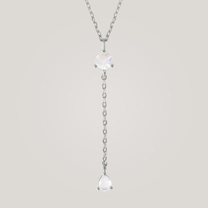 Luminous Opal Drop Necklace