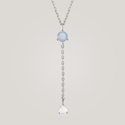 Luminous Opal Drop Necklace
