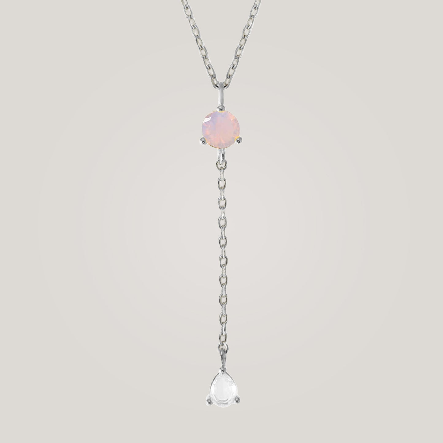 Luminous Opal Drop Necklace