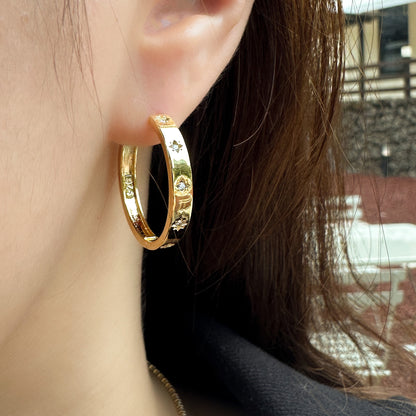 Gold Large Hoops