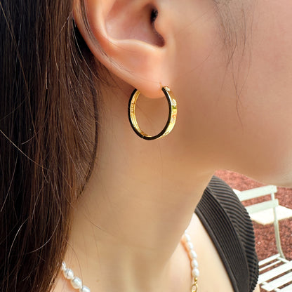 Gold Large Hoops