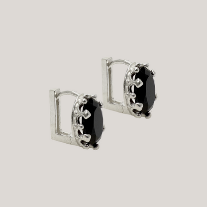 Black Stone Earrings