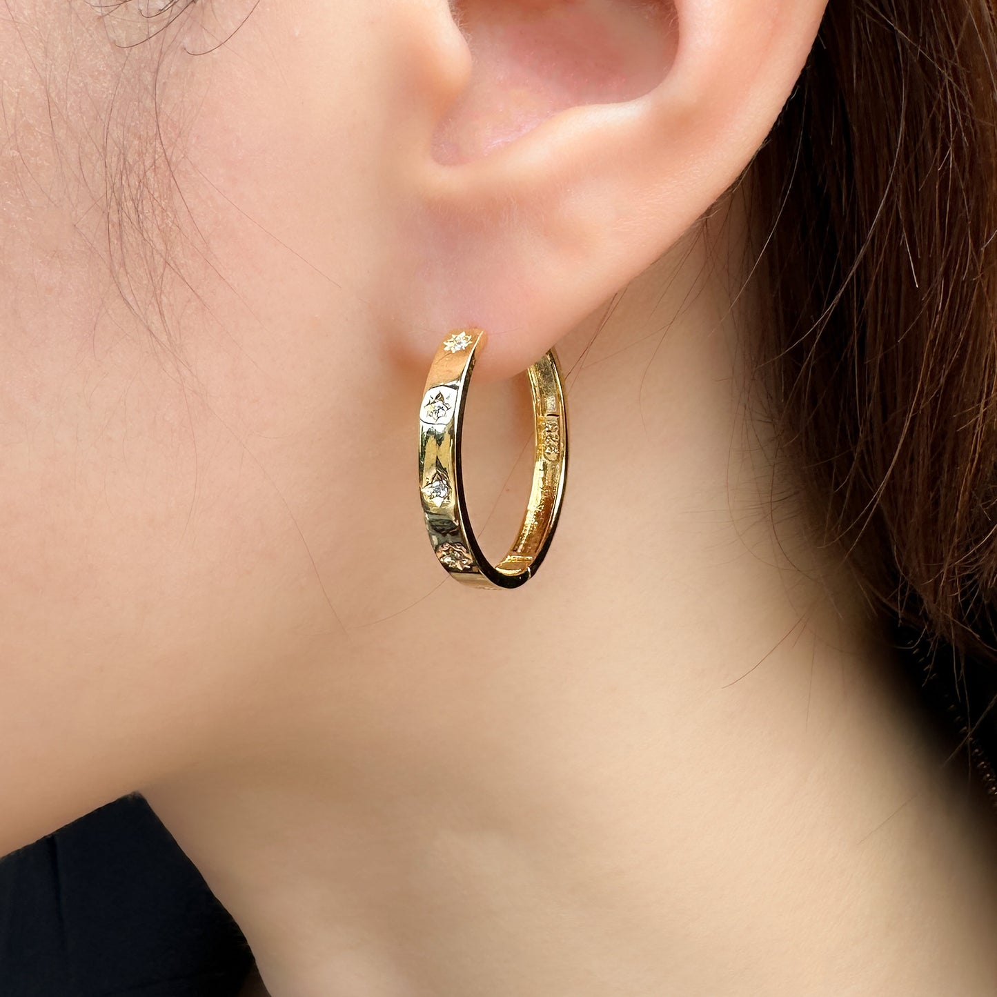 Gold Large Hoops